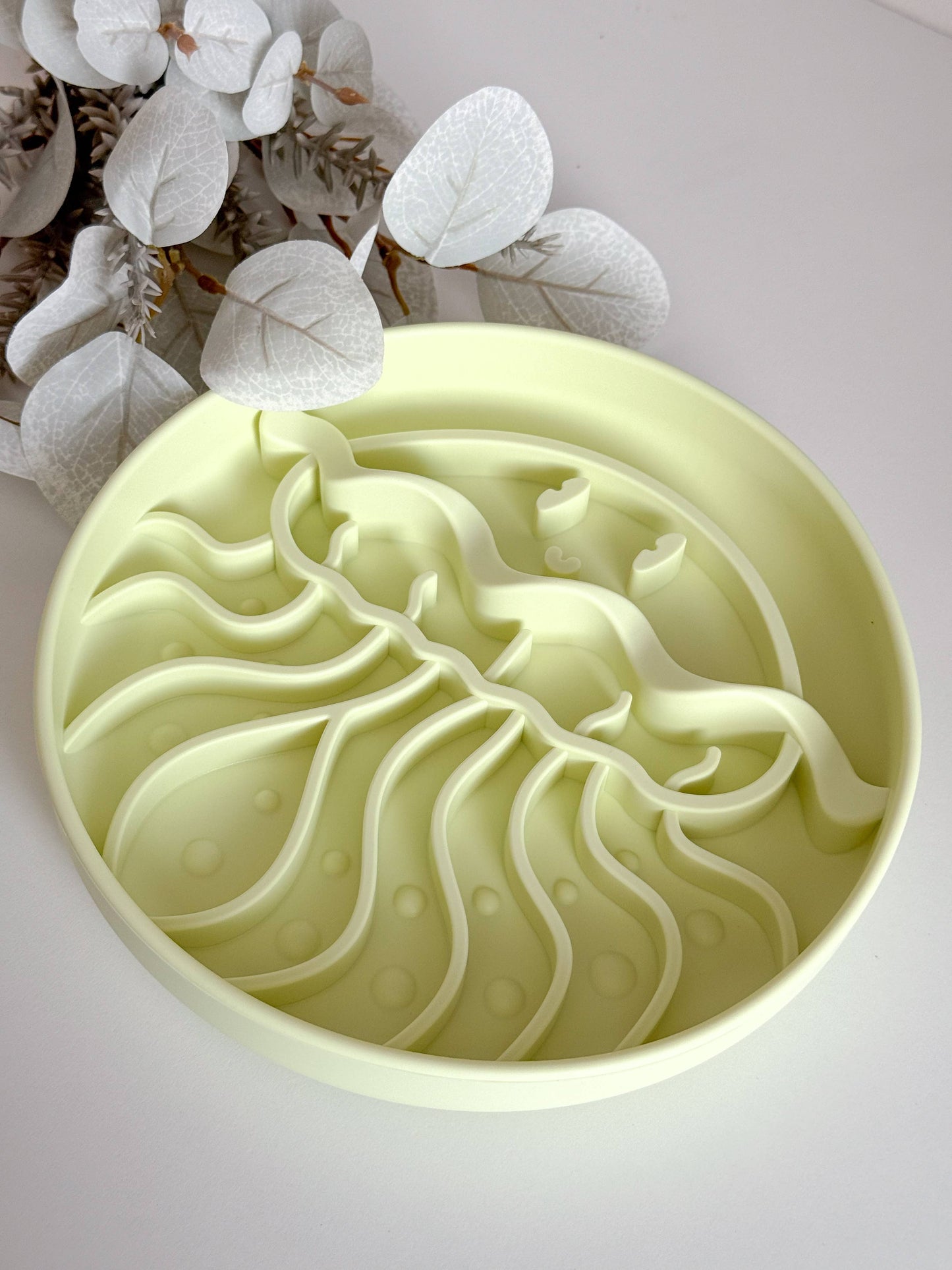 Slow Bowl Jellyfish für Hunde, Schleckmatte, Lick Mat,