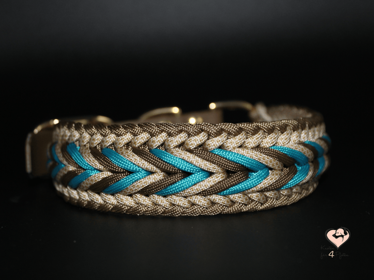 Paracord Halsband mit biothane Verschluss verstellbar