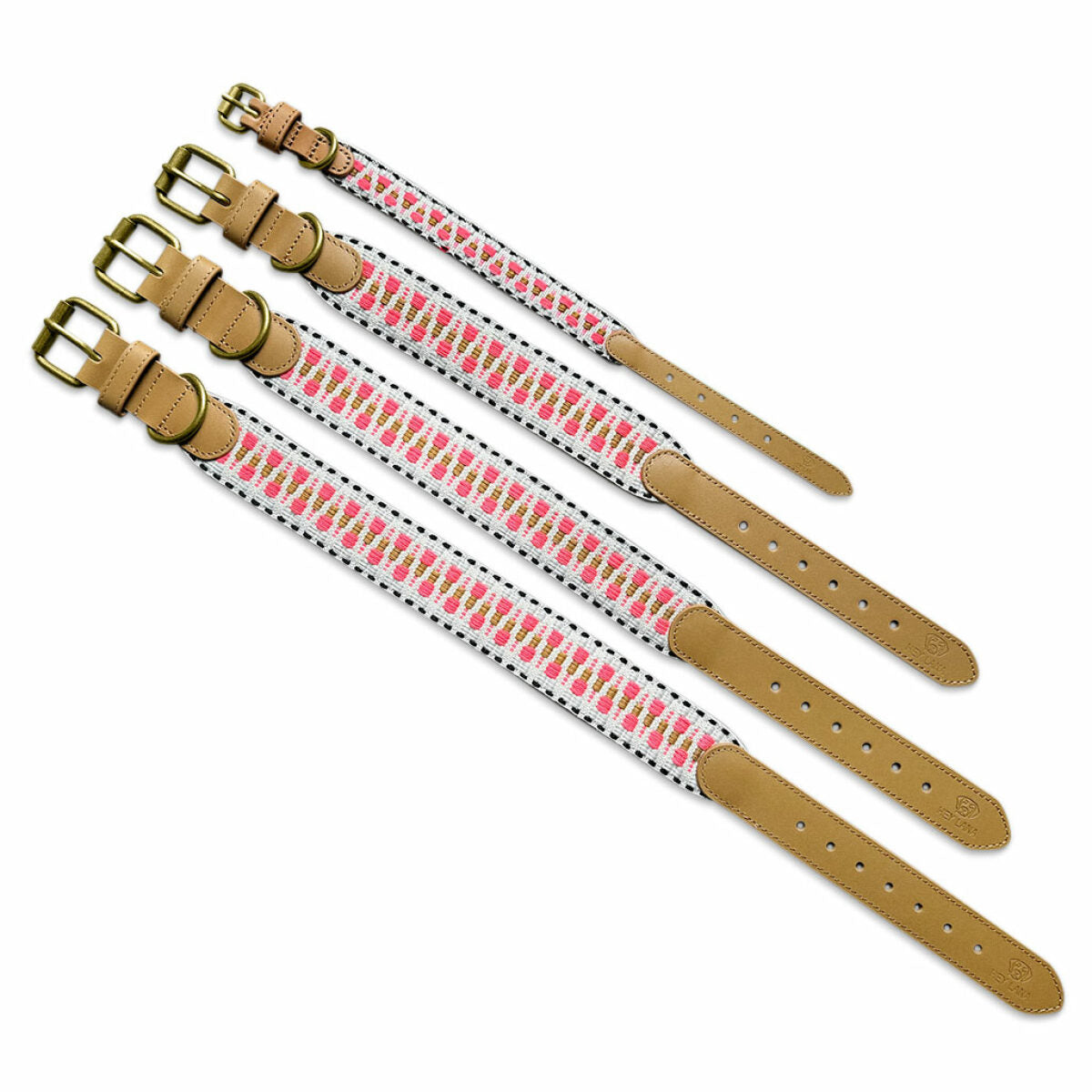 Knoten für vier Pfoten Hundehalsband Pink Beige Hey Lana