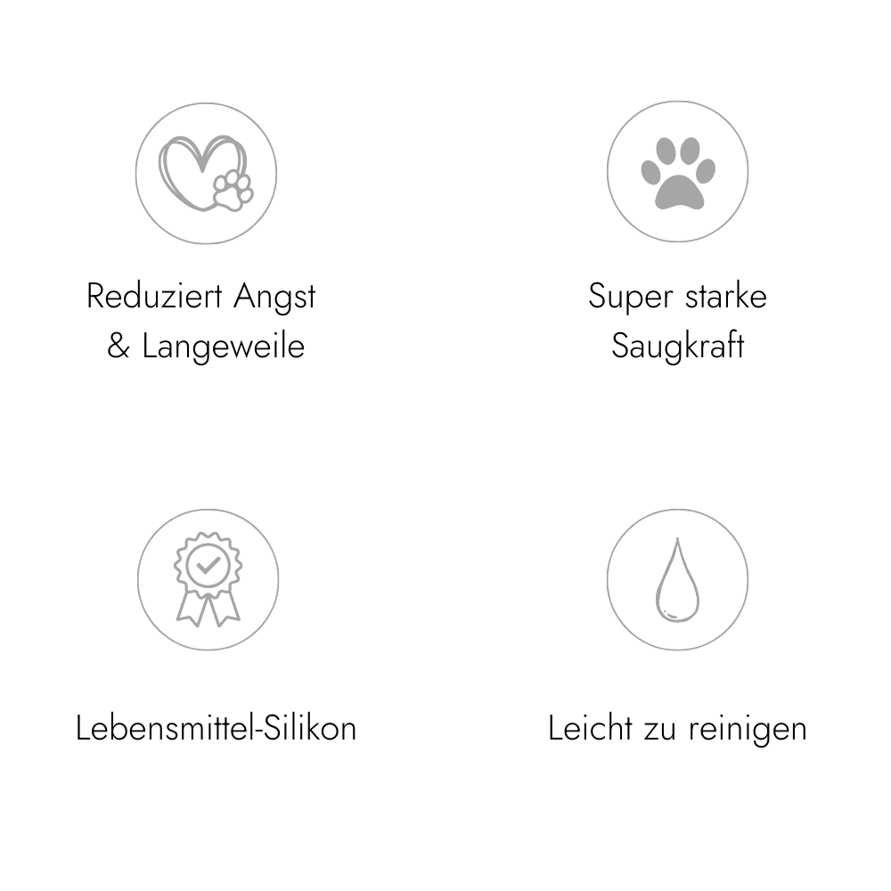 Leckmatte | Schleckmatte für Hunde in Grau
