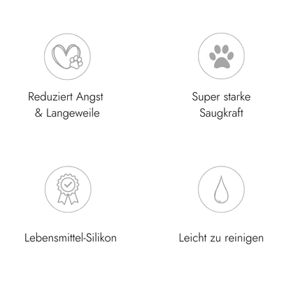 Leckmatte | Schleckmatte für Hunde in Grau