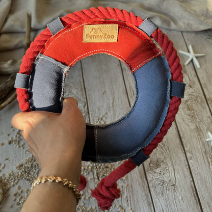 Rettungsring aus robustem Baumwoll-Canvas mit Kokosfaser 🛟