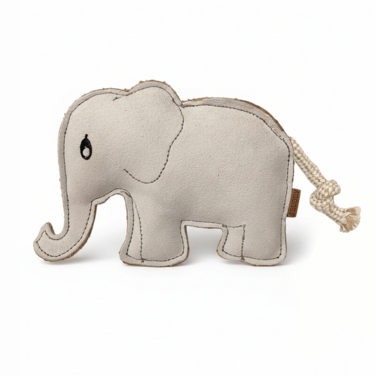 BUDDY. Hundespielzeug aus Leder "Elefant"