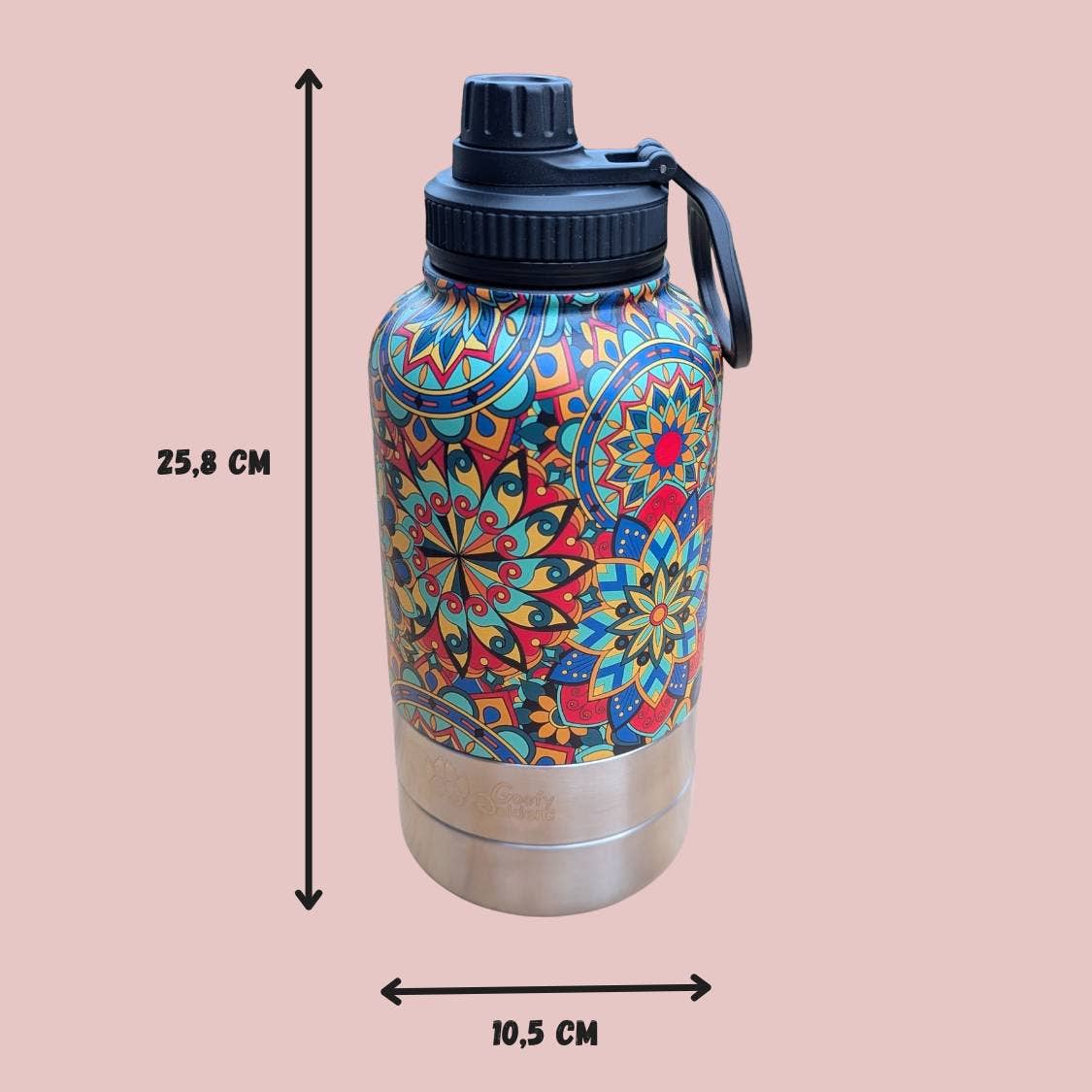 1-L-Trinkflasche für Hund Mandala
