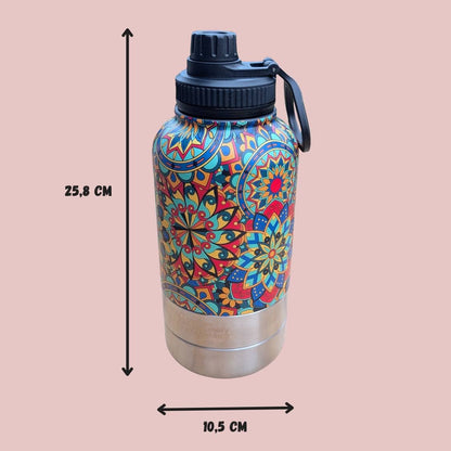 1-L-Trinkflasche für Hund Mandala