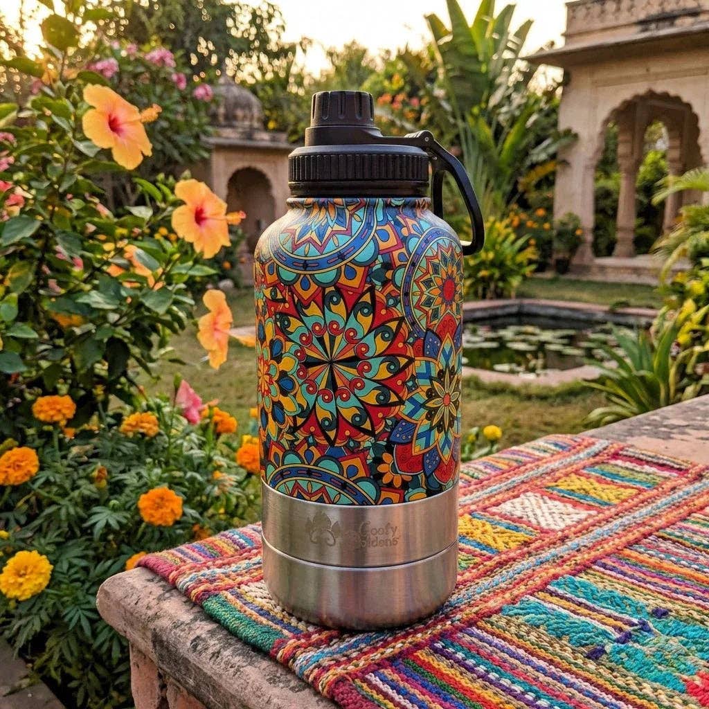 1-L-Trinkflasche für Hund Mandala