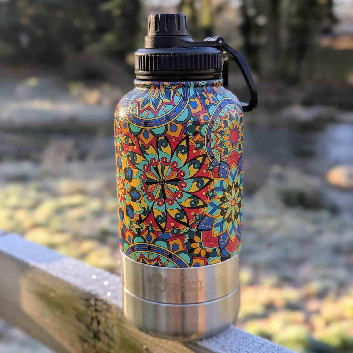 1-L-Trinkflasche für Hund Mandala