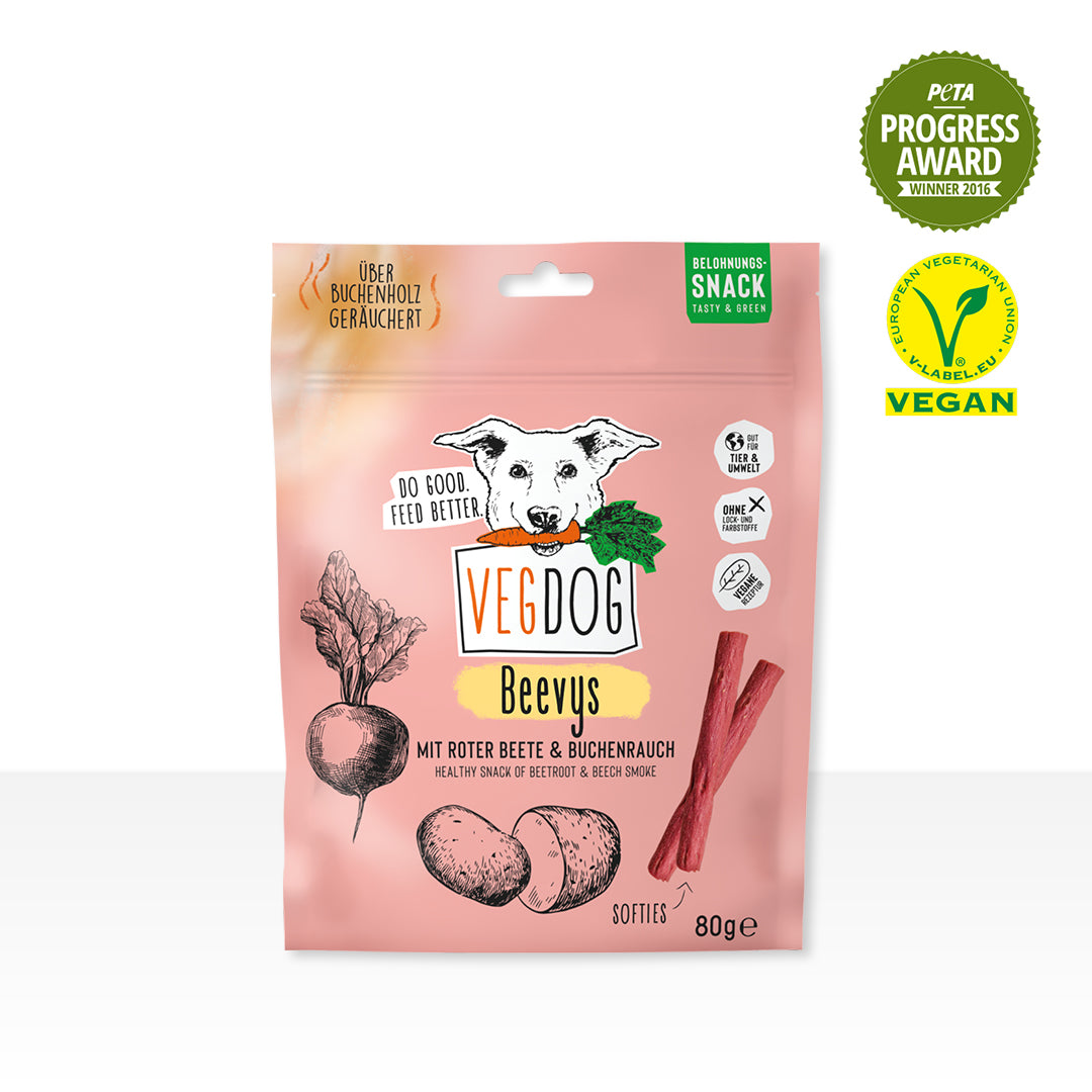 Knoten für vier Pfoten Kau Snack Vegan VegDog