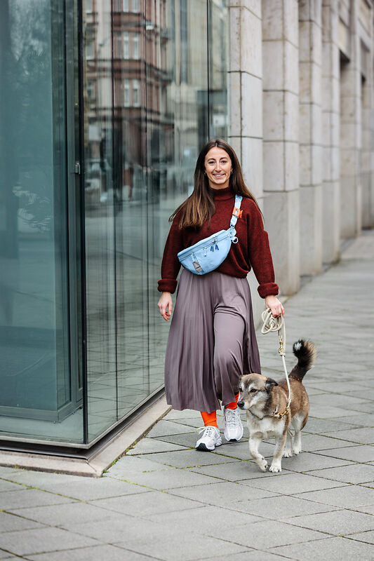 Knoten für vier Pfoten Leckerli Beutel Tasche 