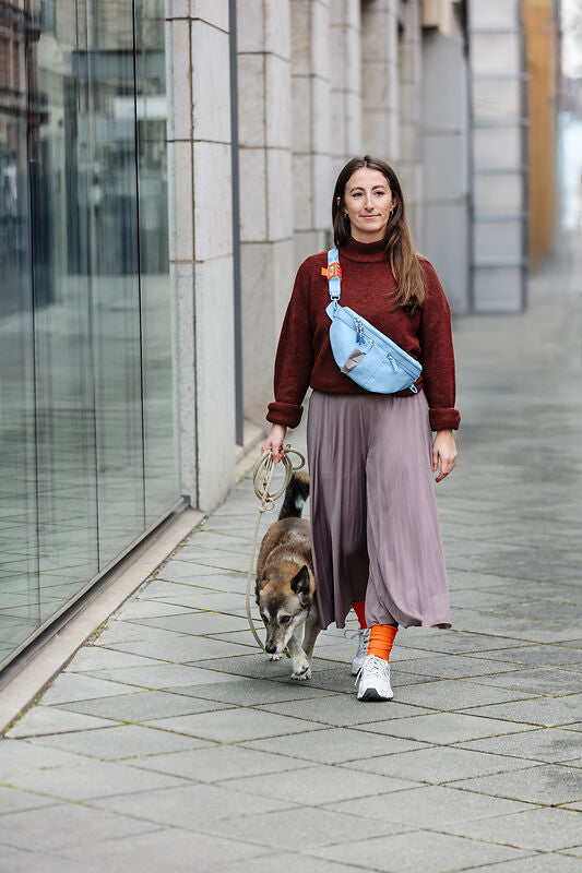 Knoten für vier Pfoten Leckerli Beutel Tasche 