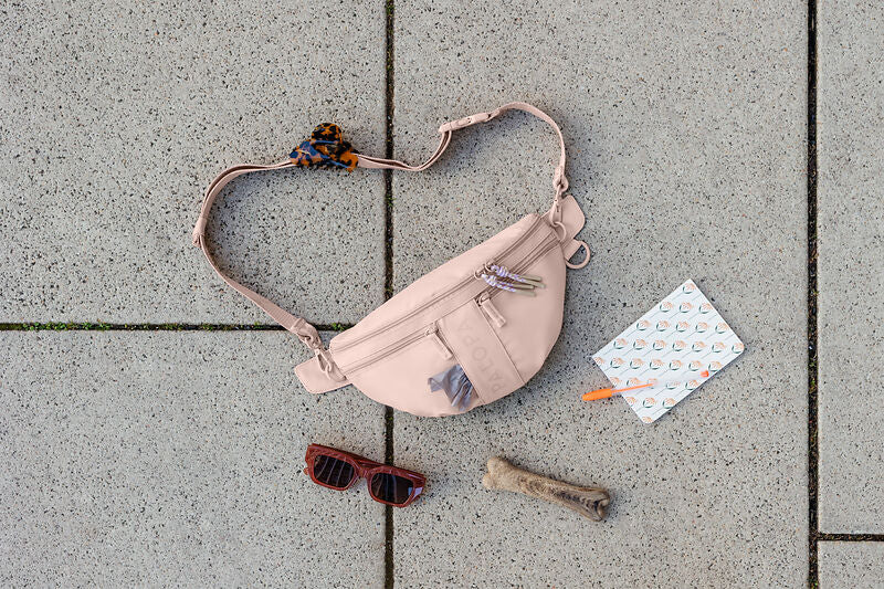 Knoten für vier Pfoten Leckerlibeutel Tasche Creme Palopa