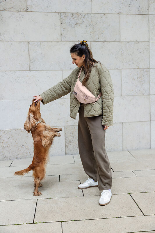 Knoten für vier Pfoten Leckerlibeutel Tasche Creme Palopa