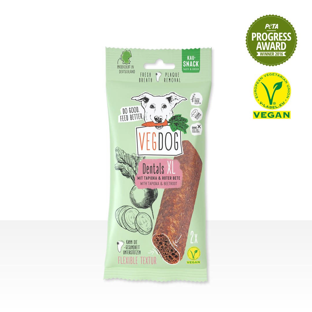Knoten für vier Pfoten Kau Snack Vegan