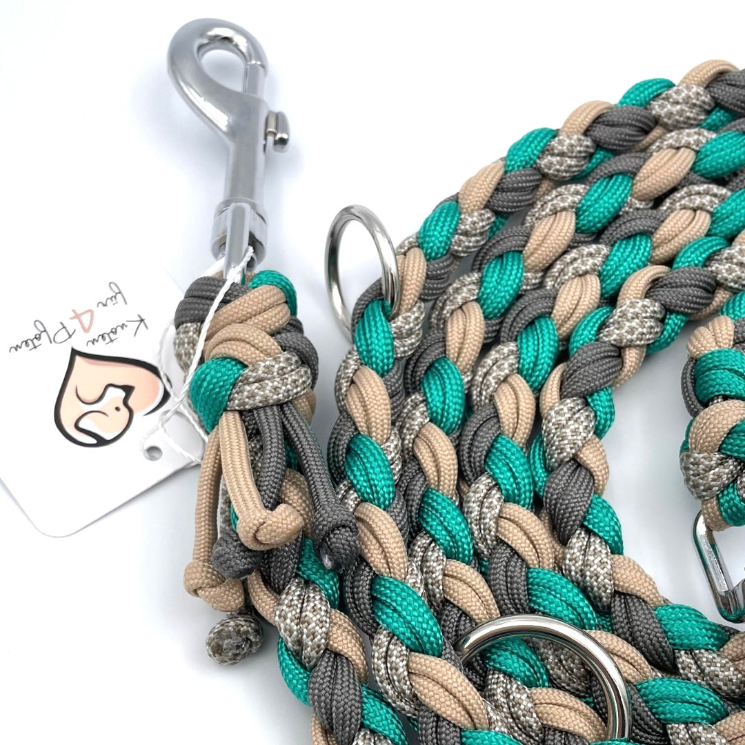 Knoten für vier Pfoten Hundeleine Paracord 