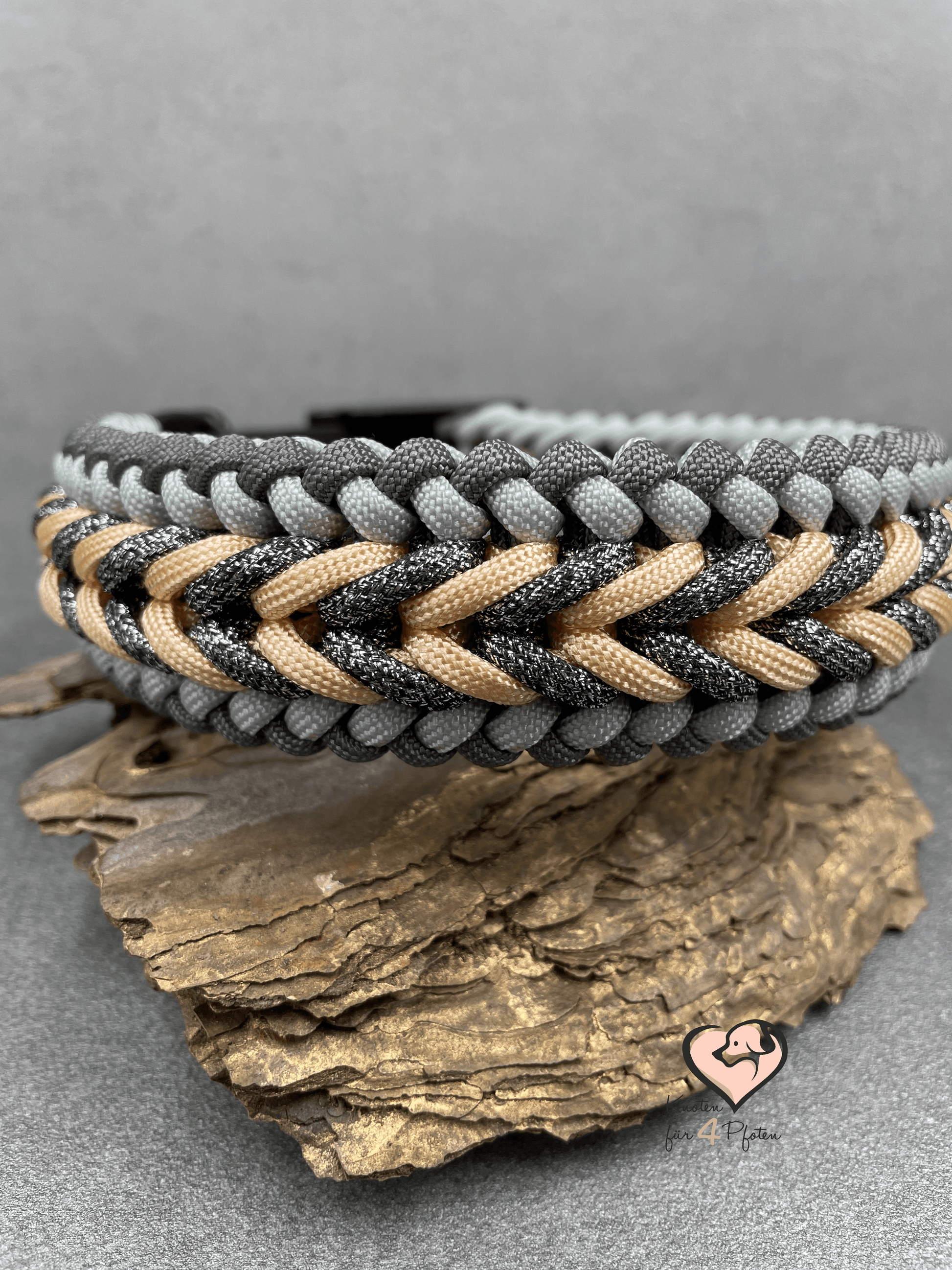 Paracord Halsband mit biothane Verschluss Hundehalsband 