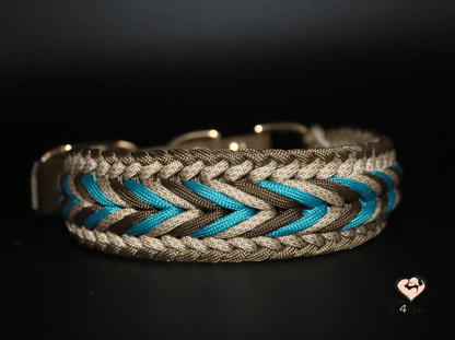 Paracord Halsband mit biothane Verschluss verstellbar
