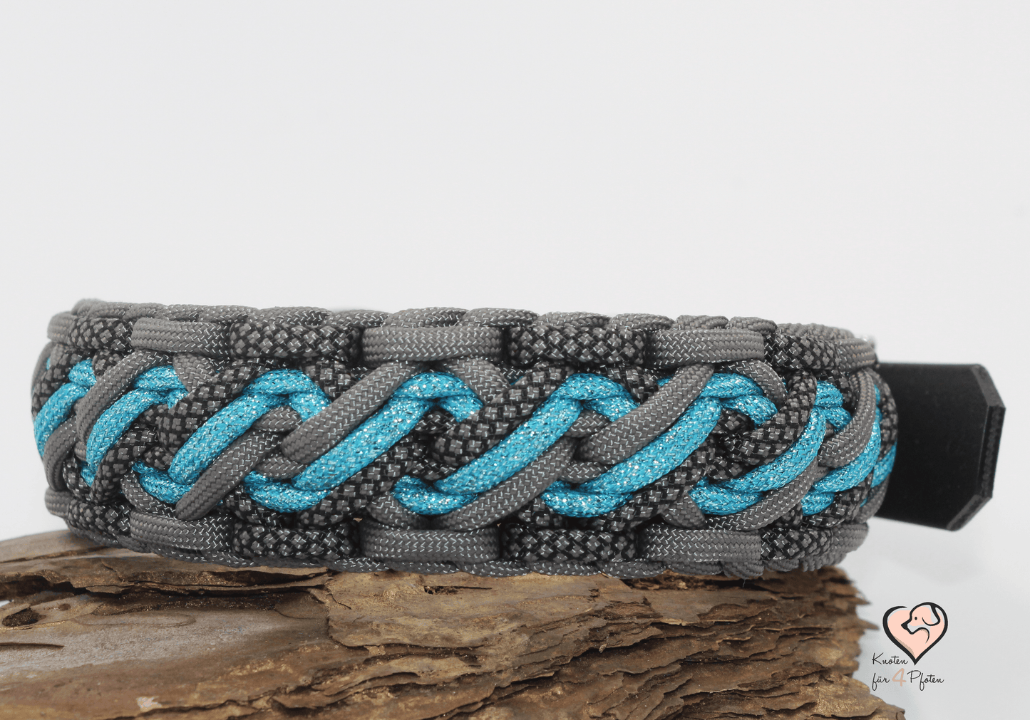 Paracord Halsband mit biothane Verschluss Hundehalsband 