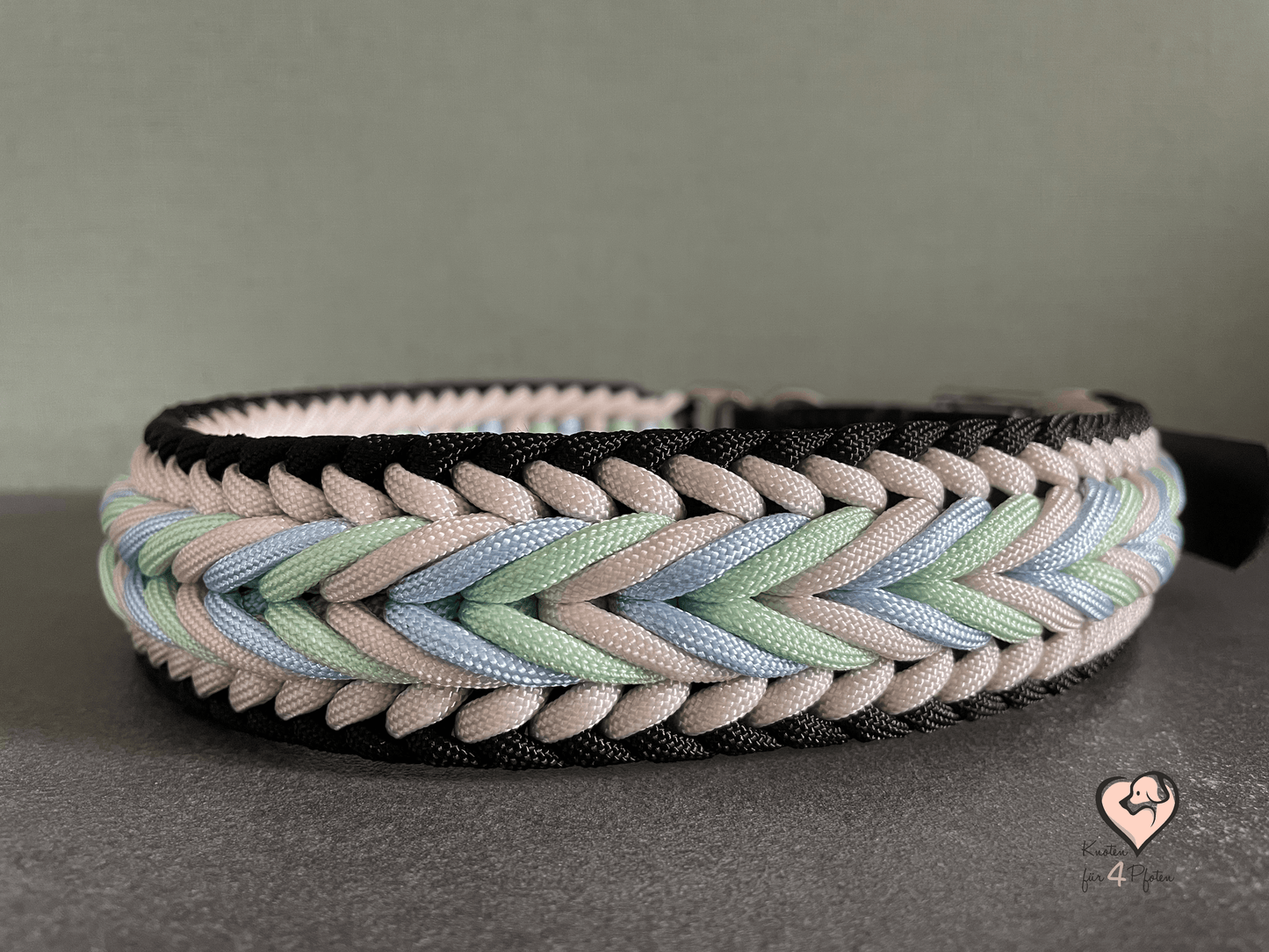 Paracord Halsband mit biothane Verschluss verstellbar