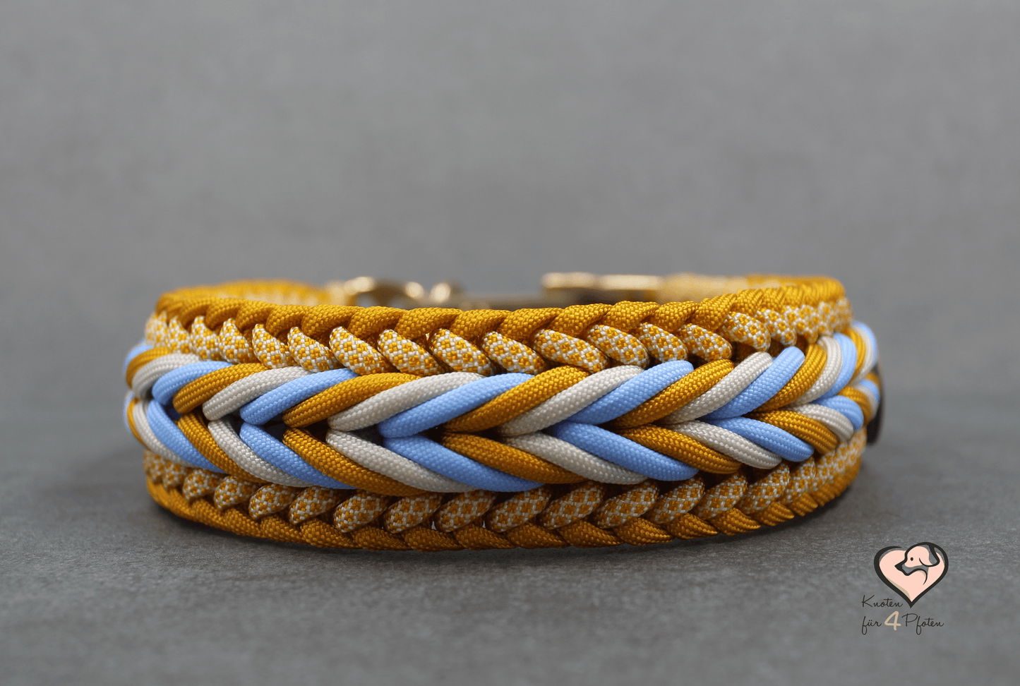 Paracord Halsband mit biothane Verschluss verstellbar