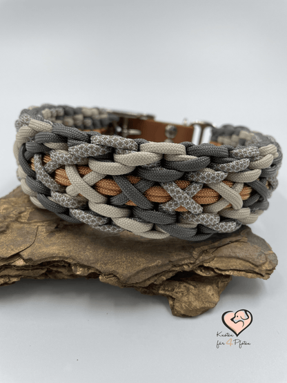 Paracord Halsband mit biothane Verschluss Hundehalsband 