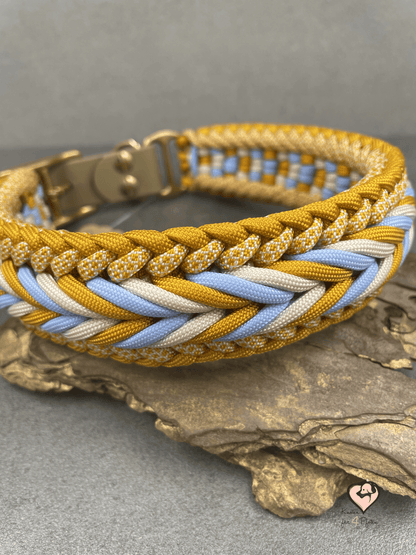Paracord Halsband mit biothane Verschluss verstellbar