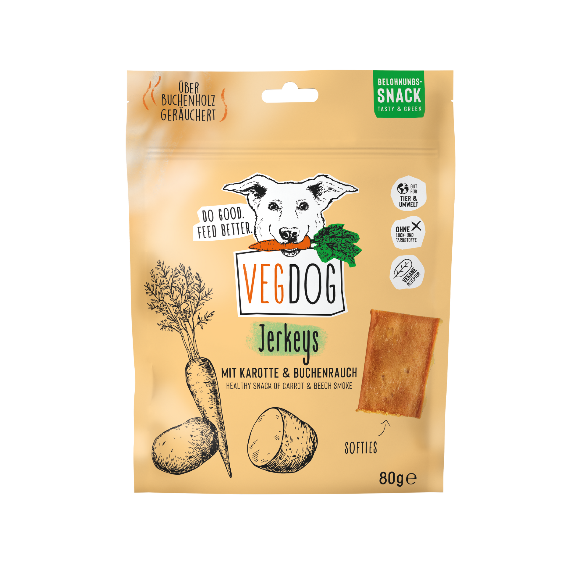 Knoten für vier Pfoten Kau Snack Vegan VegDog