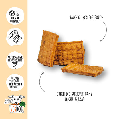 Knoten für vier Pfoten Kau Snack Vegan VegDog