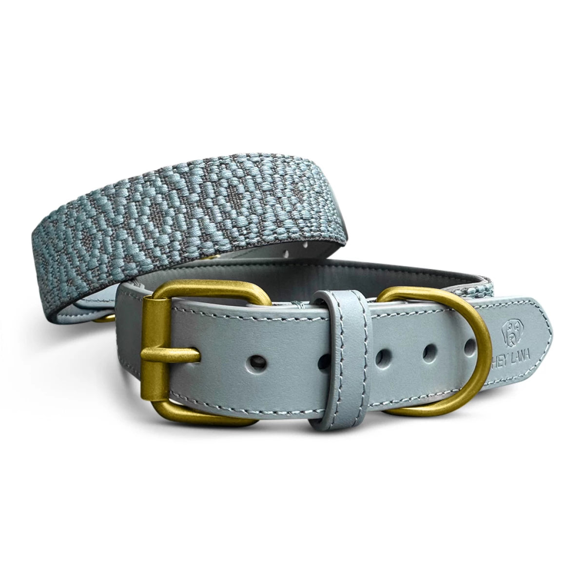  Knoten für vier Pfoten Hundehalsband Leder Anthrazit Hey Lana