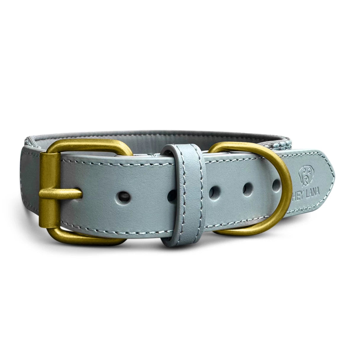  Knoten für vier Pfoten Hundehalsband Leder Anthrazit Hey Lana