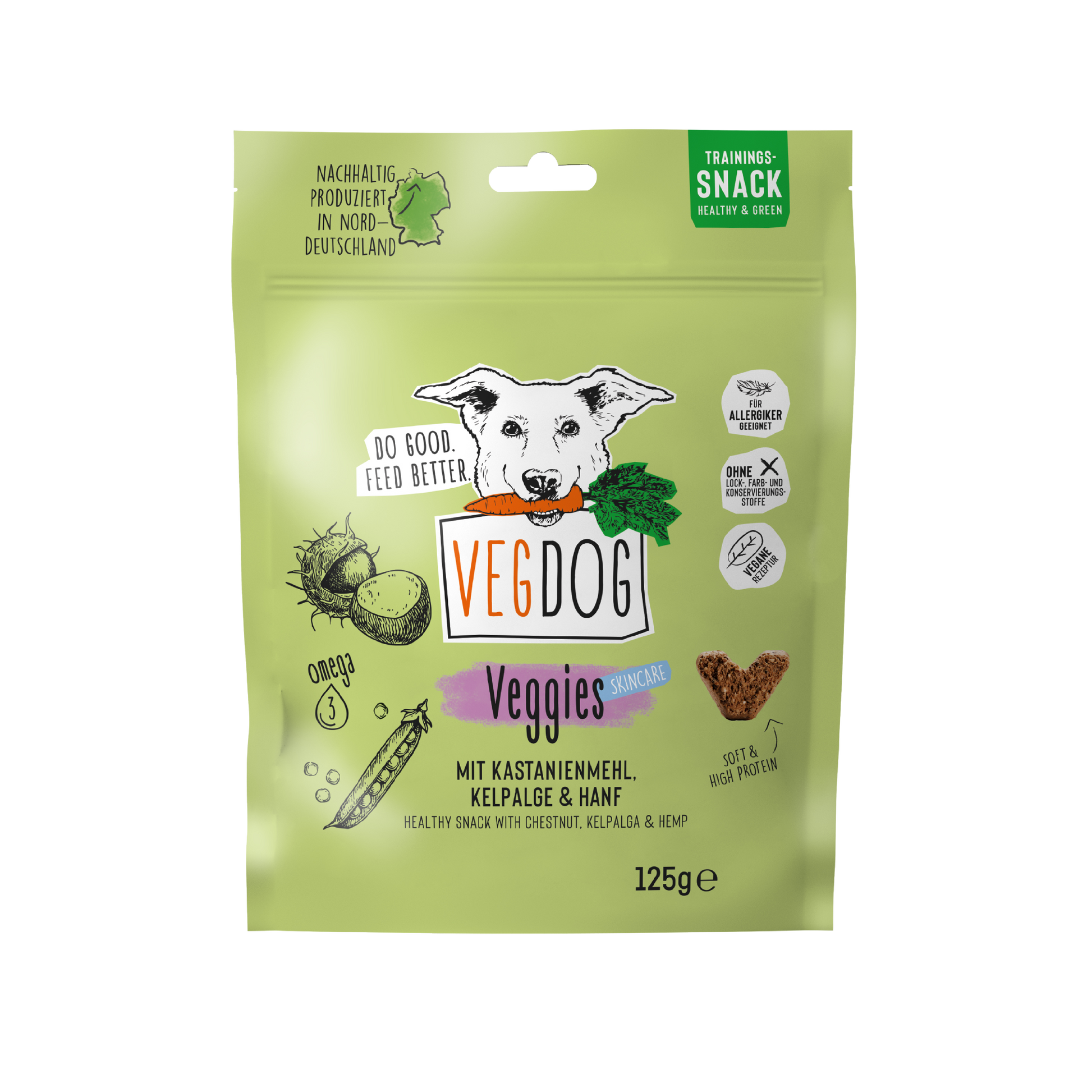 Knoten für vier Pfoten Kau Snack Vegan VegDog