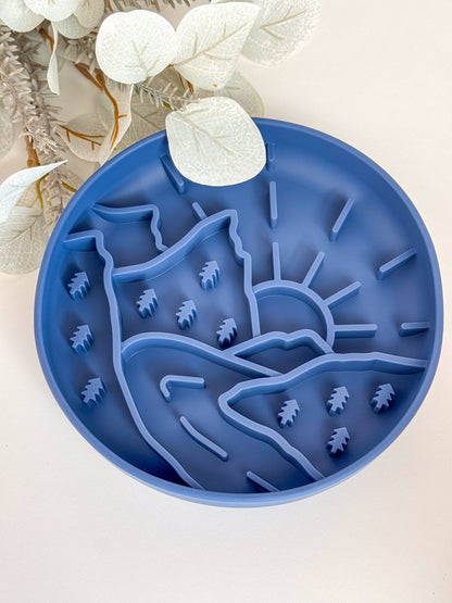 Slow Bowl Mountains, Schleckmatte für Hunde, Futternapf Hund