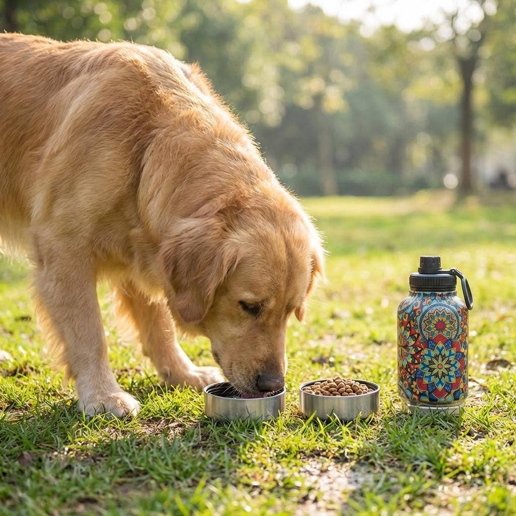 1-L-Trinkflasche für Hund Mandala