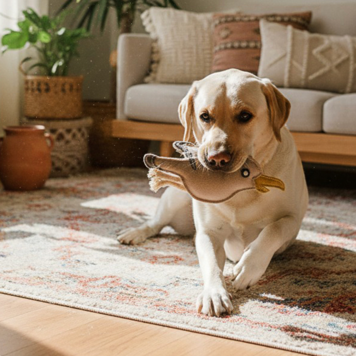 BUDDY. Hundespielzeug aus Leder "Möwe"