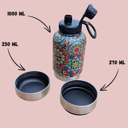 1-L-Trinkflasche für Hund Mandala