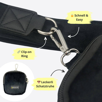 Knoten für vier Pfoten Tasche Silber Banana Paw