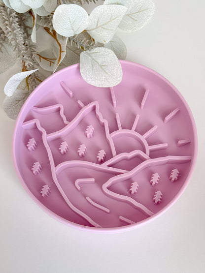 Slow Bowl Mountains, Schleckmatte für Hunde, Futternapf Hund