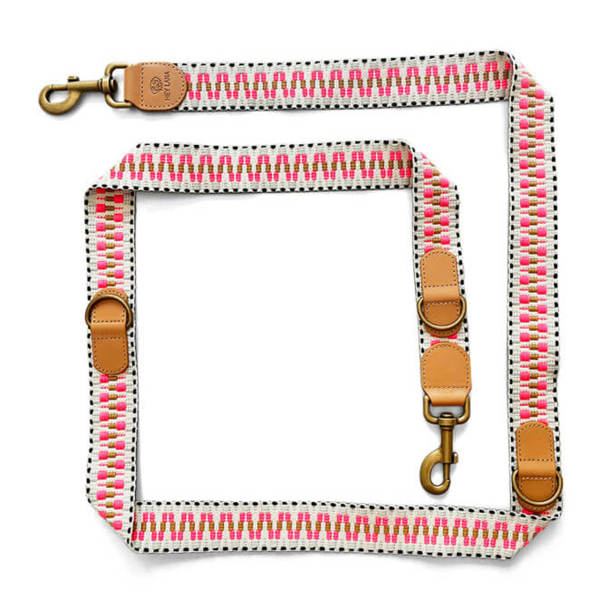 Hundeleine  pink  beige Hey Lana